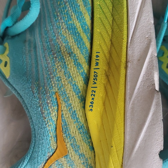 Hoka One One women's Running Shoes Sneakers - Teal and Yellow - Picture 10 of 16